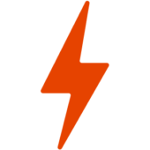 icon of an thunderbolt representing electricity