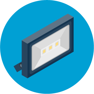 Future Energy Flood Lights Icon